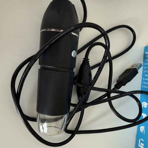USB Digital Microscope 2MP Full HD 1080p with LED and Stand like new