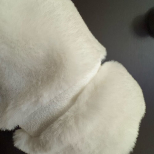 Mayoral baby fur coat new, white for 12-month-old girls