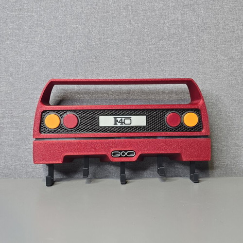 3D Printed Ferrari F40 Keychain Wall Mount like new