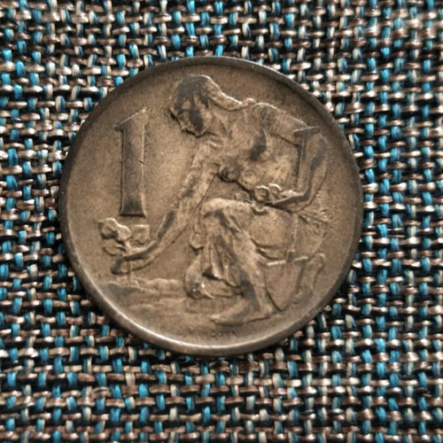 Czechoslovakia coin used