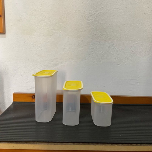 Tupperware food storage containers new, airtight and stackable