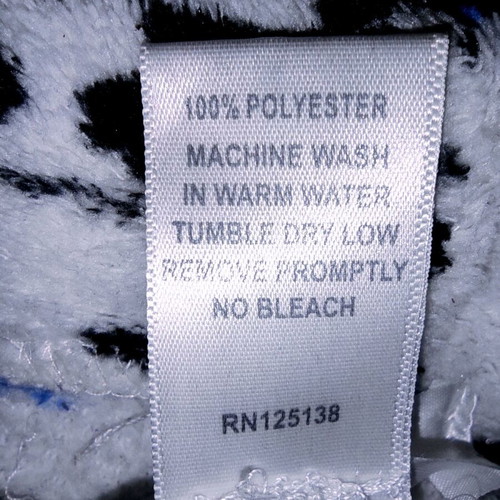 Pajama pants with fluffy cow print used, size XS-S