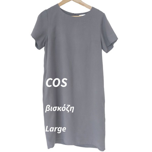 COS mini grey dress size Large viscose like new