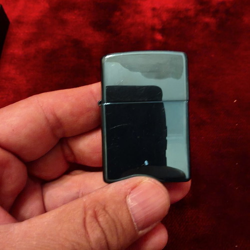 Zippo lighter Sapphire Blue 2006, like new