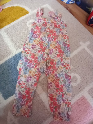 H&M Floral Girls' Jumpsuit 12-18M like new