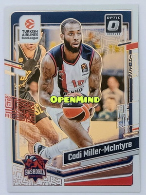 Κάρτα Codi Miller-McMclntyre Optic #24 Baskonia Donruss Euroleague 2023-24 καινούργια