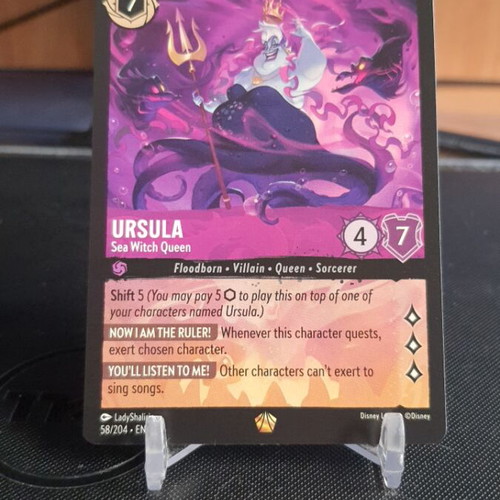 Ursula Sea Witch Queen 58/204 Ursula's Return card like new