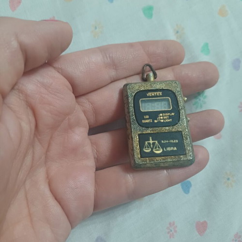 Ventex Vintage Digital Pendant Watch Libra Zodiac 70s/80s