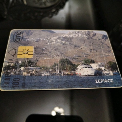 Phone card used with light scratches