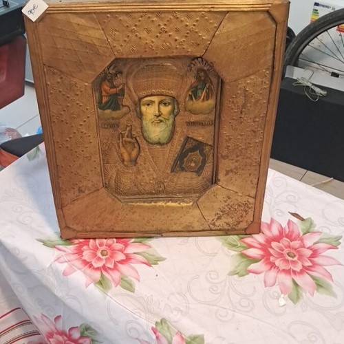 Saint Nicholas icon used, wood