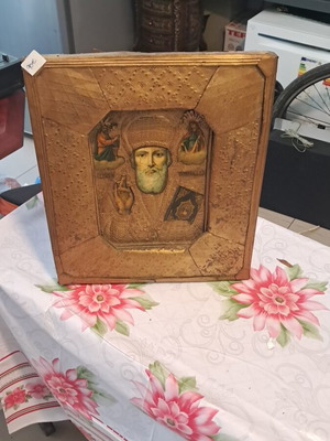Saint Nicholas icon used, wood