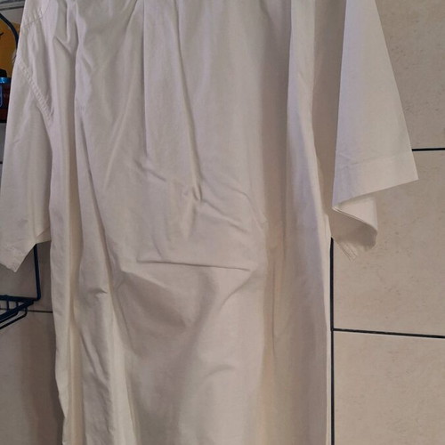 Men's white shirt short sleeve XL used