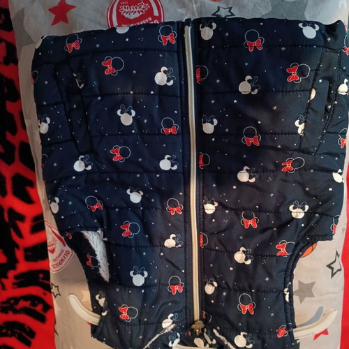 Minnie sleeveless jacket used without hood for 3-4 years old