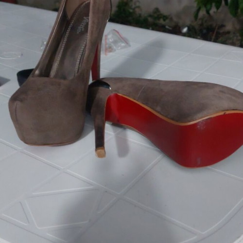 Women's high heel shoes 15cm like new, size 41, brown