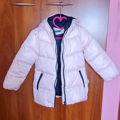 Benetton jacket for 2-year-old girl like new, soft pink