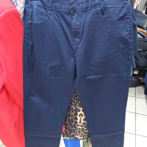 Miss Good MG2689-7 women's fabric pants dark blue new