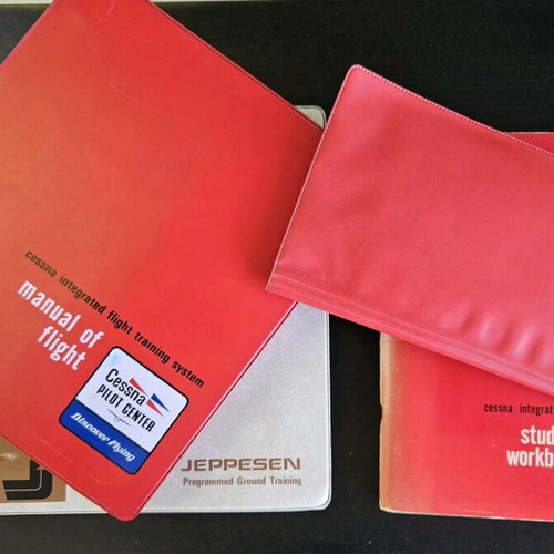 Cesna 172 and Sky Hawk pilot training set used (1973)