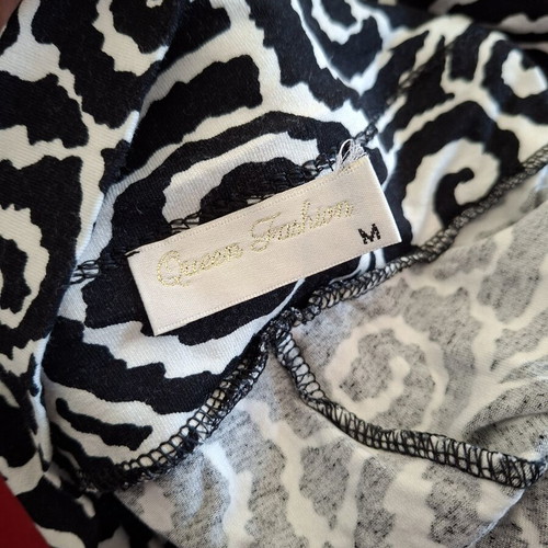 Maxi skirt like new, black and white, Queen Fashion, viscose