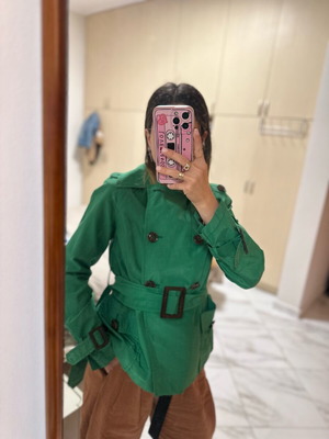 Zara green jacket medium like new