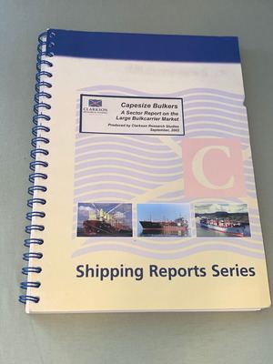 Capesize Bulkers Sector Report by Clarkson Research Studies 2002 like new