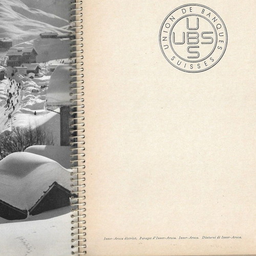 Agenda 1953 spiral-bound used diary with 60 images