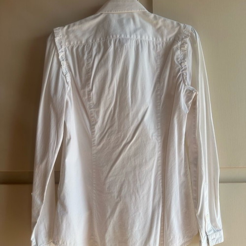 Burberry white slim line shirt used, size XS