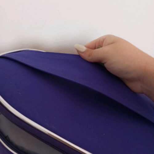 Small travel suitcase purple like new with many compartments