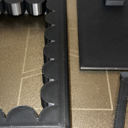 3D Printed Frame, black, PLA material