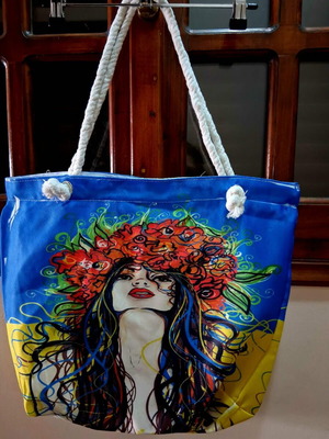 Everyday shoulder bag new, durable fabric with zipper and inner pocket