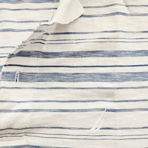 Nautica Polo Shirt used, XS size, striped blue and white