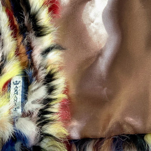 Armani Jeans set scarf and muff multicolored new