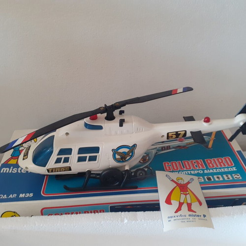 Golden Bird Mister P Rescue Helicopter new