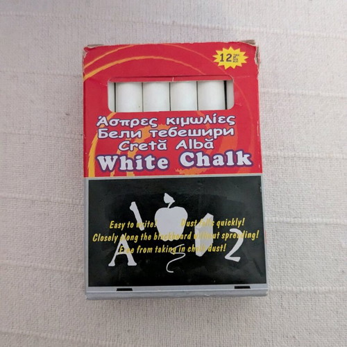 White chalk like new, pack of 12 pieces