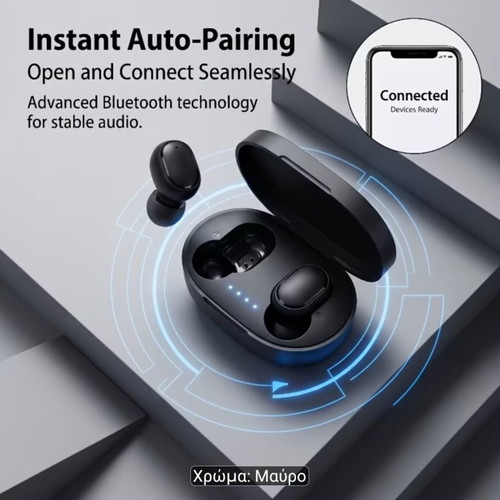 Wireless earbuds with LED display and touch, new