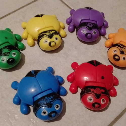 Board games Batrachomahies and Ladybugs used, educational set