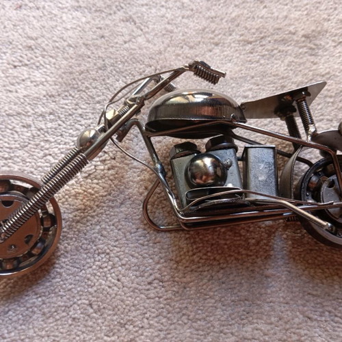 Collectible handmade motorcycle new