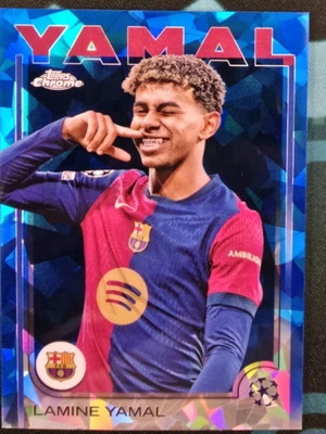 Κάρτα Lamine Yamal μεταχειρισμένη, Variation 2025 Topps Chrome Sapphire 2
