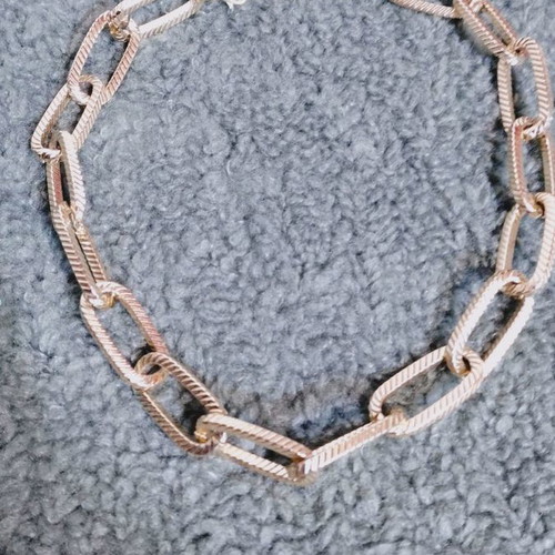 Ozze stainless steel necklace new gold tone adjustable length