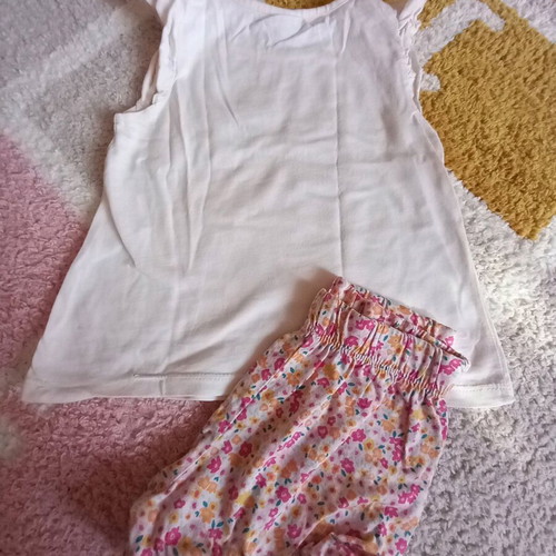 Children's summer set like new for girl 24-36M LC Waikiki