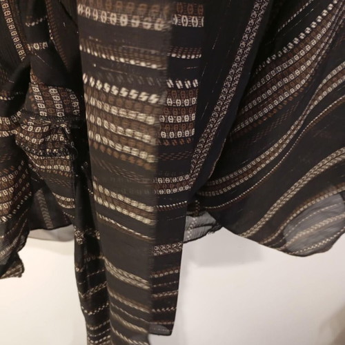 Caramella shirt semi-transparent wrap plus size like new