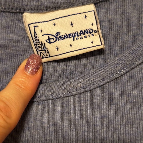 Disney women's cropped T-shirt with Mickey used, blue