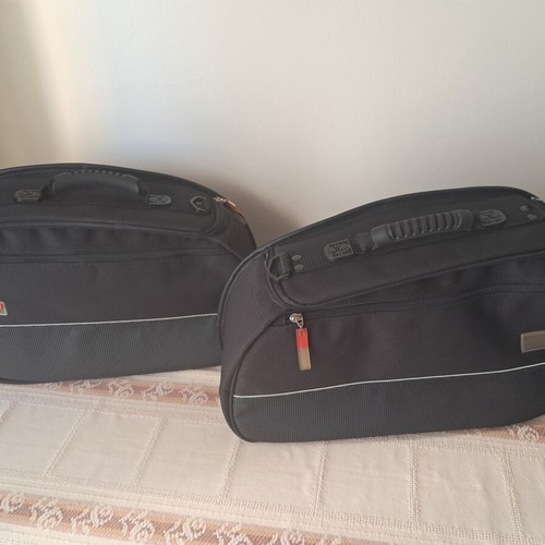Motorcycle Soft Side Bags Set with Straps and Waterproof Covers