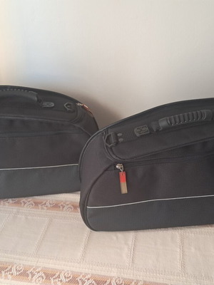 Motorcycle Soft Side Bags Set with Straps and Waterproof Covers