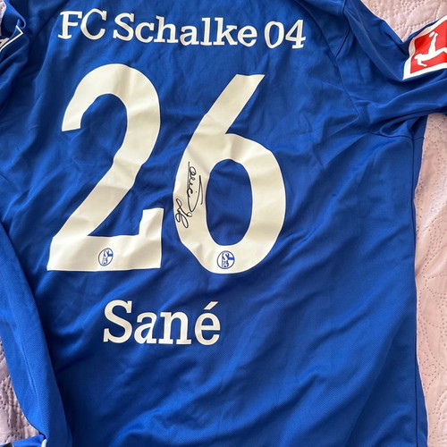 FC Schalke signed Sane match worn jersey new