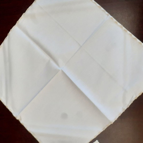 Italian tablecloth with strass and 12 napkins, new, ecru