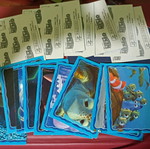 Panini Finding Nemo stickers used, number set
