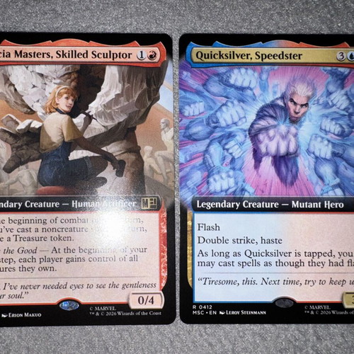 Magic The Gathering Rares Marvel Super Heroes cards new, set of 2