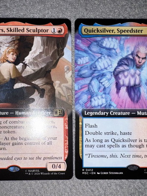 Magic The Gathering Rares Marvel Super Heroes cards new, set of 2