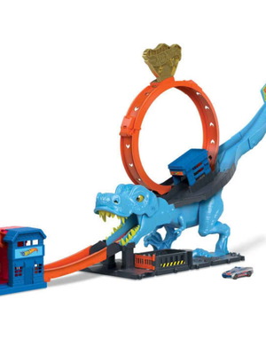 Hot Wheels City T-Rex Chomp-Down σετ παιχνιδιού