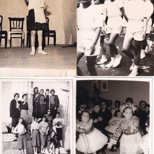 Black and white school life photos used, pack of 121